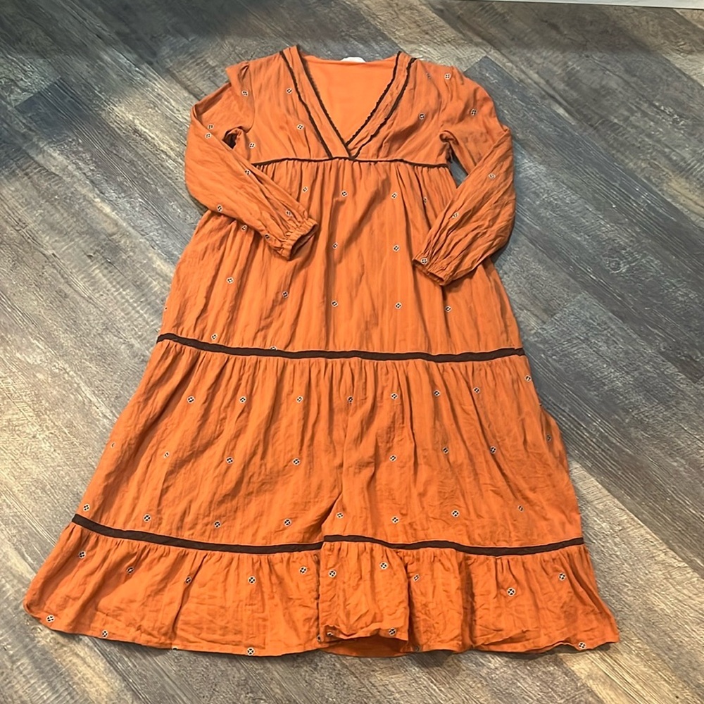 EUC Indie tiered midi Dress